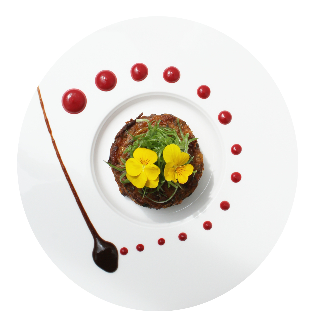 A hand-plated chef's signature at Indique
